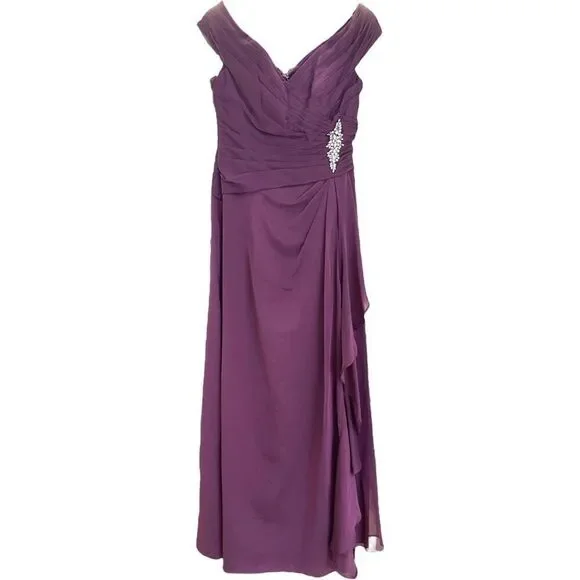 silver evening dresses Ladivine CB128 Long Prom Dress